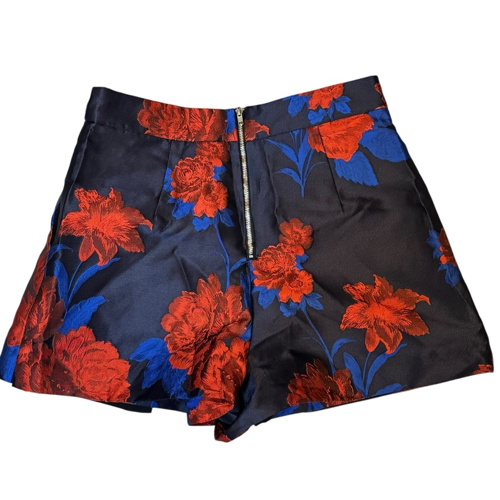 Revolve Endless Rose high waisted floral dress shorts jewel toned coquette sz S‎ - Picture 7 of 10